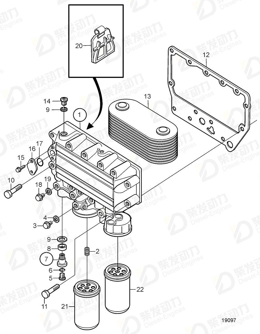 volvo penta Plug 20450891 Drawing volvo penta Plug 20450891 Drawing